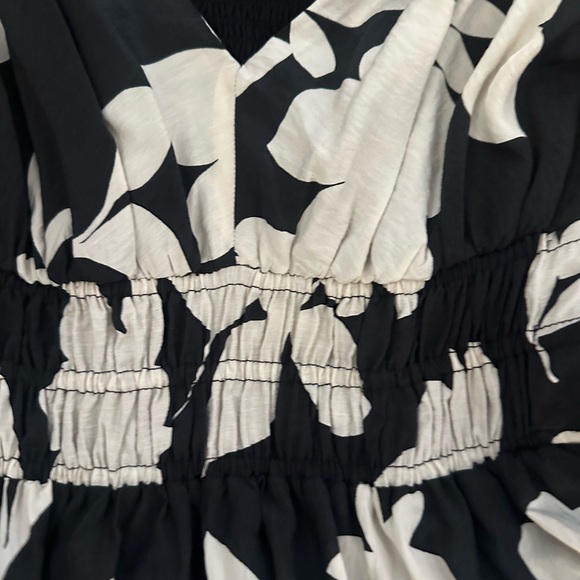 Anthropologie Black and White Floral Maxi Dress - Picture 2 of 5